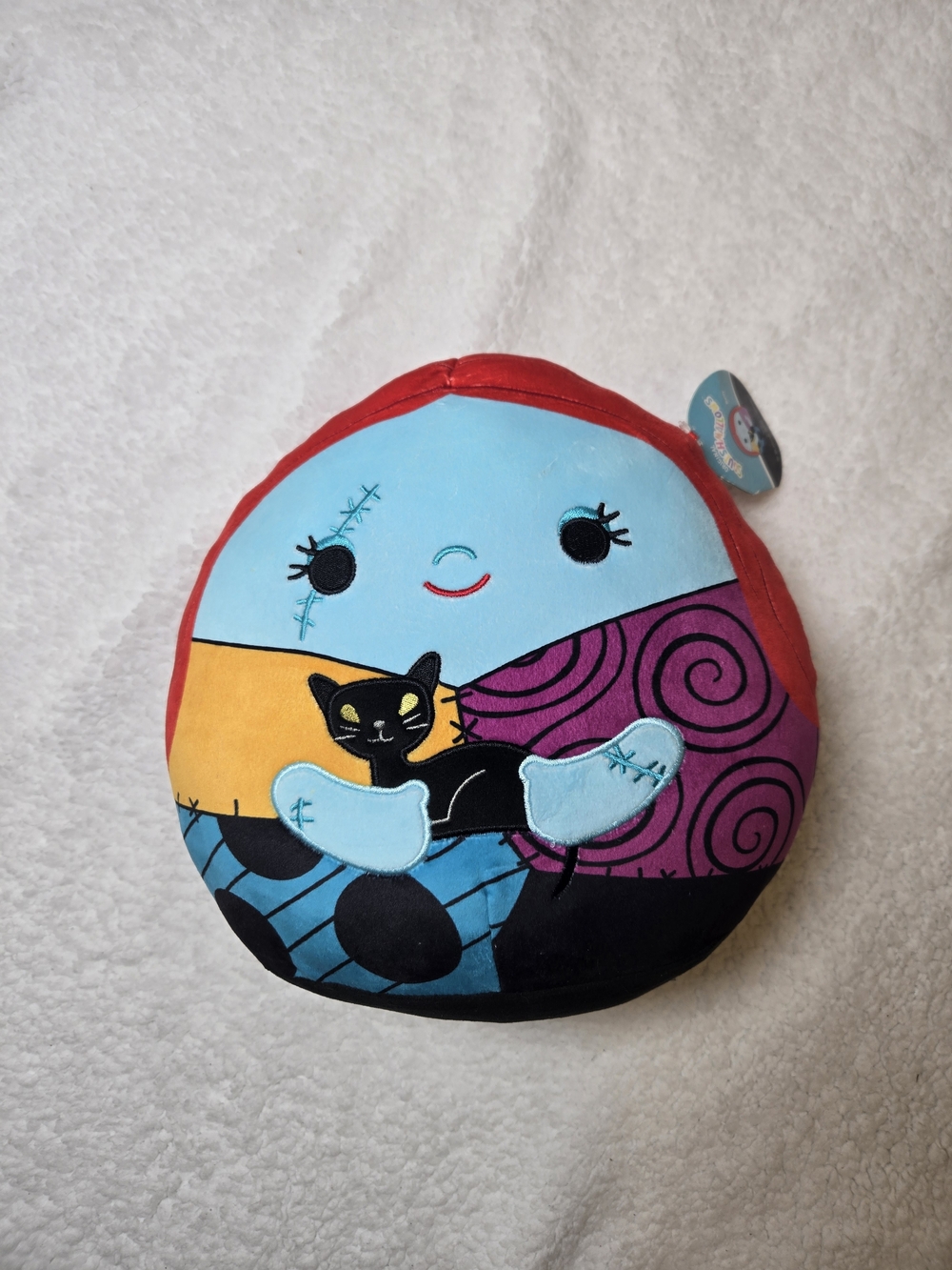 Squishmallows Red Plush Sally Holding Cat Nightmare Before Christmas New w/Tags